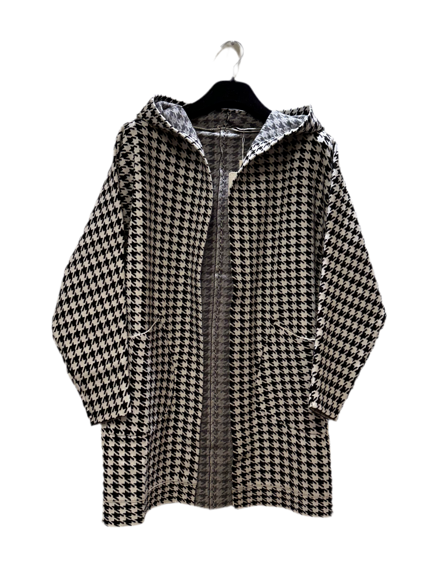 Cardigan Hahnentritt-Muster