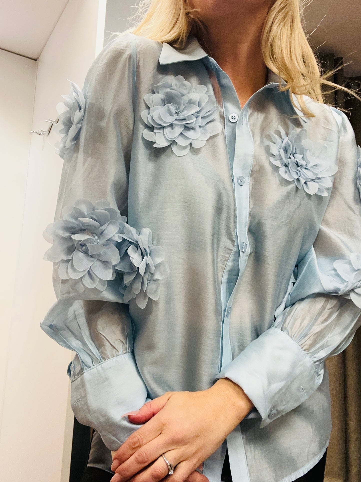 Blüten Bluse XS/ S/ M