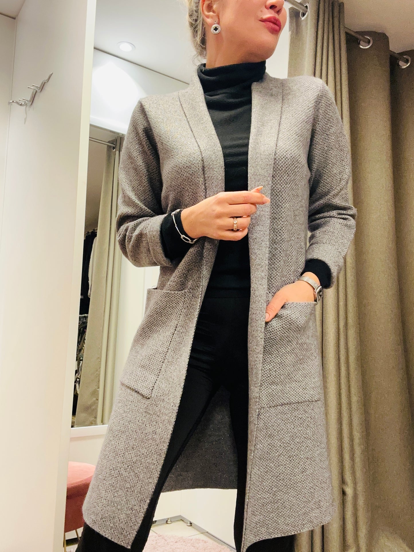 Cardigan in Grau M/L