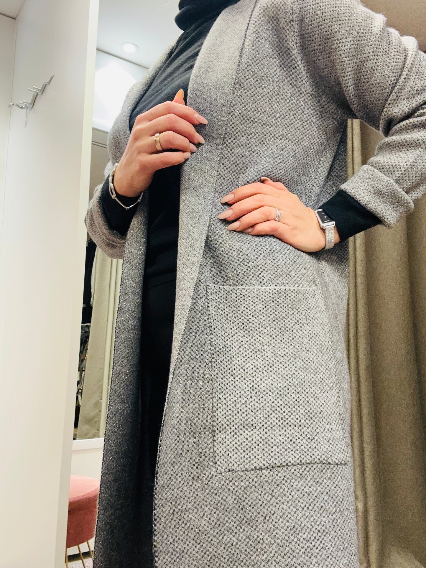 Cardigan in Grau M/L