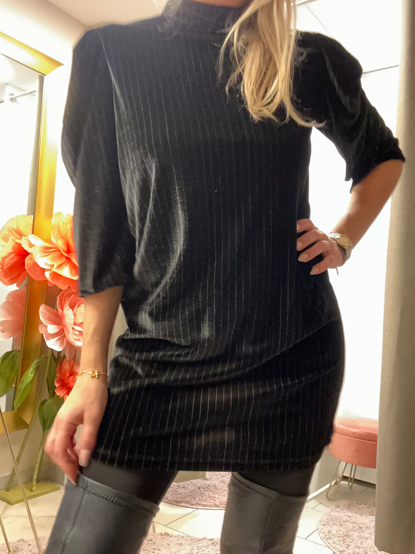 Samt Kleid S/M