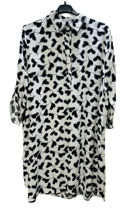 Schwarz-Weiß Bluse