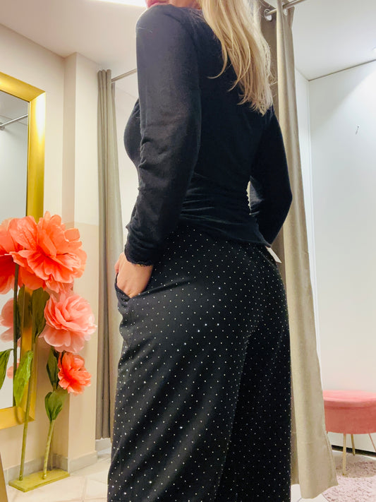 Stoffhose in Schwarz S/M/L